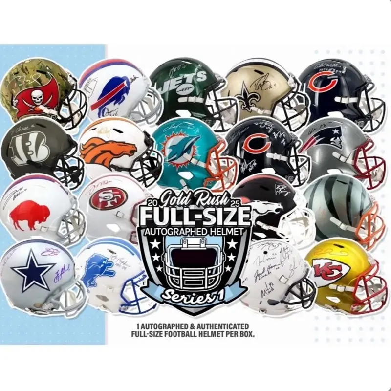Gold Rush Autographed Full Size Football Helmet 2025 (Series 1)