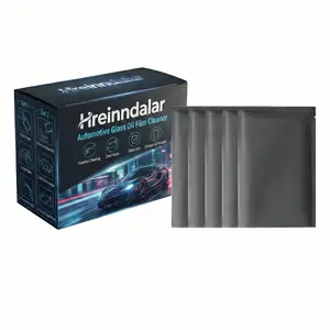 Hreinndalar Automotive Glass Oil Film Cleaner Gel Portable Refill Packs Windshield Foaming Solution for Oil Film Dust Stains & Grime Removes