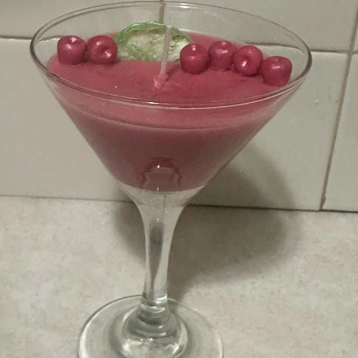 Cosmopolitan Scented Sparkling Glitter Candle