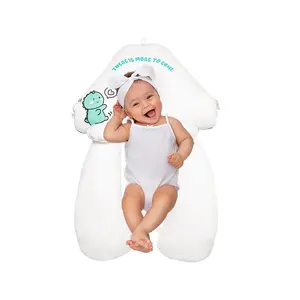 Newborn Soothing Shaping Pillow - Anti-Deflection Head, Flat Head Correction, Kids' Side-Sleeping Nursery Bedding