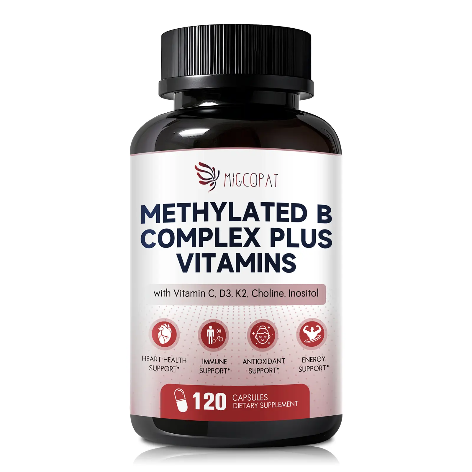Methylated Multivitamin B-Complex with Vitamin C, D3, K2, Choline & Inositol – Active B12, B6 & Folate (L-5-MTHF) – Supports Energy, Nerve & Heart Health – CoQ10 & Alpha Lipoic Acid – 120 Capsules Natural Healthcare #SummerVibes