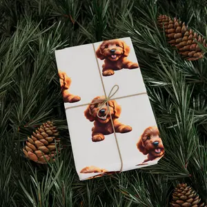 Mini GoldenDoodle Dog Wrapping Papers