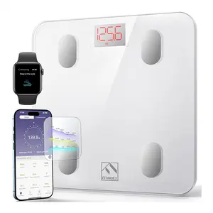 FITINDEX Smart Fitness Body Scale, With Bluetooth App Sync - Tracking Weight, BMI & Body Fat Metrics, Healthcare Data Progress Reports, Body Composition Analysis