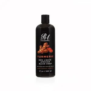 Liquid 100% African Black Soap w/ Turmeric - 17oz