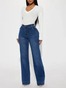 Margot Stretch Trouser Jeans - Dark Wash