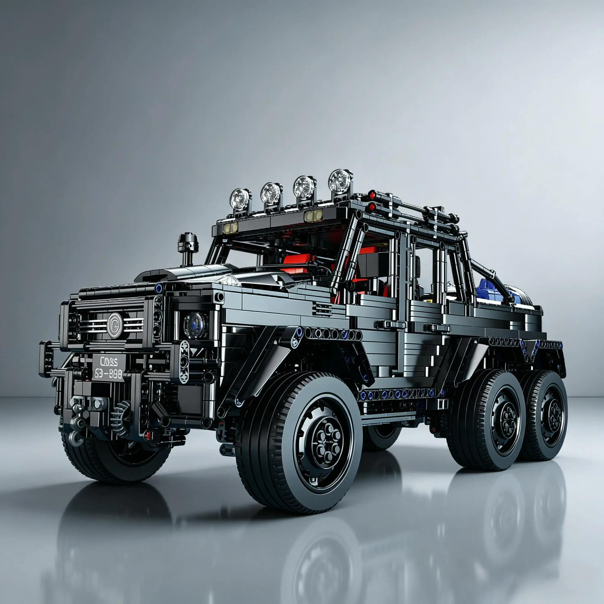 1:8 Large Off-Road SUV Building Block Set - 3224PCS Unisex MOC All-Terrain Plastic Block Kit, Detailed Static Collectible for Adults+18+, Home/Office Desk Display Gift