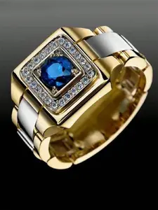 1 PC Classical Cubic Zirconia Gemstone Ring For Women For Valentine's Day Gift Wedding Anniversary Party Jewelry Emerald Cut Solitaire Ring Solitaire Engagement Ring