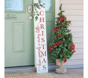 Sincere Surroundings 47" Merry Little ChristmasPorch Board