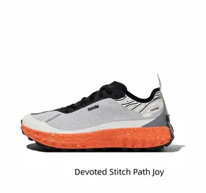 Men's Lightweight Trekking Shoes - Breathable Trail Running Sneakers Cushioned Thick Sole Walking Trainers
