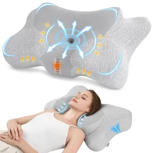 jiaao,Cervical Neck Pillow,Memory Foam Neck Pillow,Ergonomic Design Pillows,Bed Pillow for Side BackSleepers Soft Comfortable Pillow,Sleep Pillows