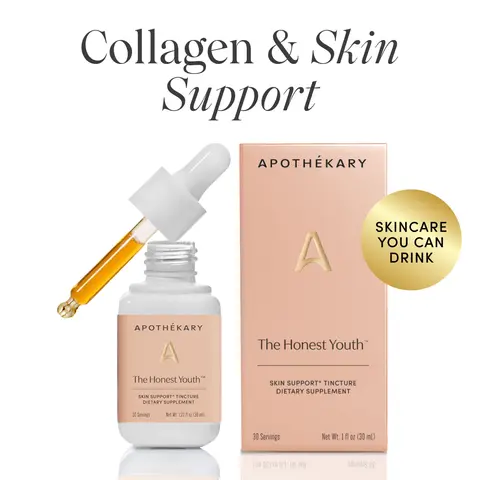 Apothékary The Honest Youth Collagen and Skin Support Liquid Herbal Tinctures*