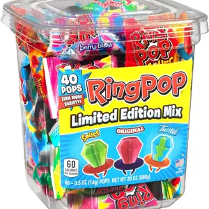 Ring Pop Hard Candy Pops, Variety Pack, 40 Count mystery snack tiktok