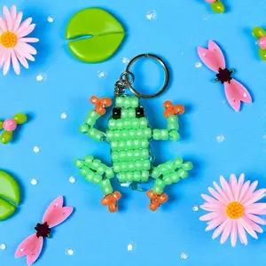 Beaded animal keychain handmade