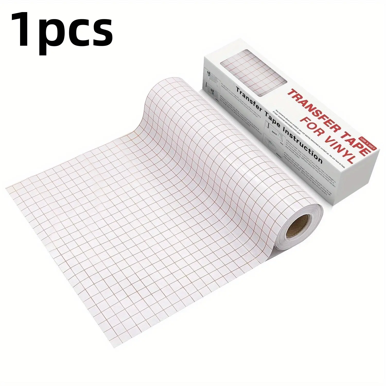 Transparent Vinyl Transfer Paper Tape Roll, Alignment Grid for Silhouette Cameo, Cricut, 12x39.4 Inches, Stickers Application, Scrapbooking Tool, Crafts, Scrapbook Accessory