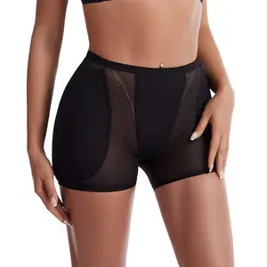 Women's Seamless Soft Mesh Panty - High Waist, Butt Lifter Hip Enhancer with Push Up Pads, Tummy Control Breathable Sculpting Shapewear for Gym, Everyday Wear