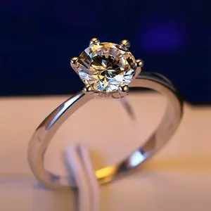 5 Carat Moissanite Engagement Ring – Classic Promise Ring