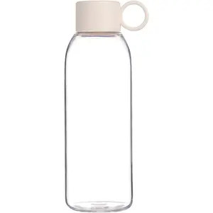 Emoi 22Oz Clear Water Bottle，Reusable Leak Proof Bpa-Free Water Bottles for Boys Girls Men Women Perfect Size for School Travel Hiking Gym Office Ideal for Daily Hydration-White emoi