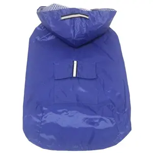 Dog Raincoat Small Medium Large Dogs Waterproof Hooded Jacket Rain Clothes with Reflective Stripe Outdoor Accessories