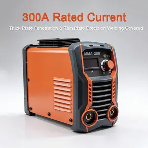 Mma300 Handheld Welding Machine, Manual Arc Welder for Metal Fabrication with Thick Plate Penetration, Portable Electric Welding Equipment for DIY Projects and Thin Plate Precision Welding