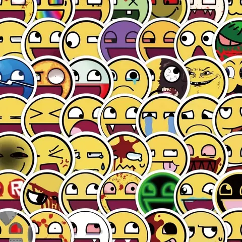 100pcs Epicface Stickers, Small Yellow Bean Creative Novelty Water Bottle, Journal, and Scrapbook Accessories Stickers for Valentine's Day, Suitable for Roller Skating and Cycling, Funny Stickers, Stickers for Scrapbooking