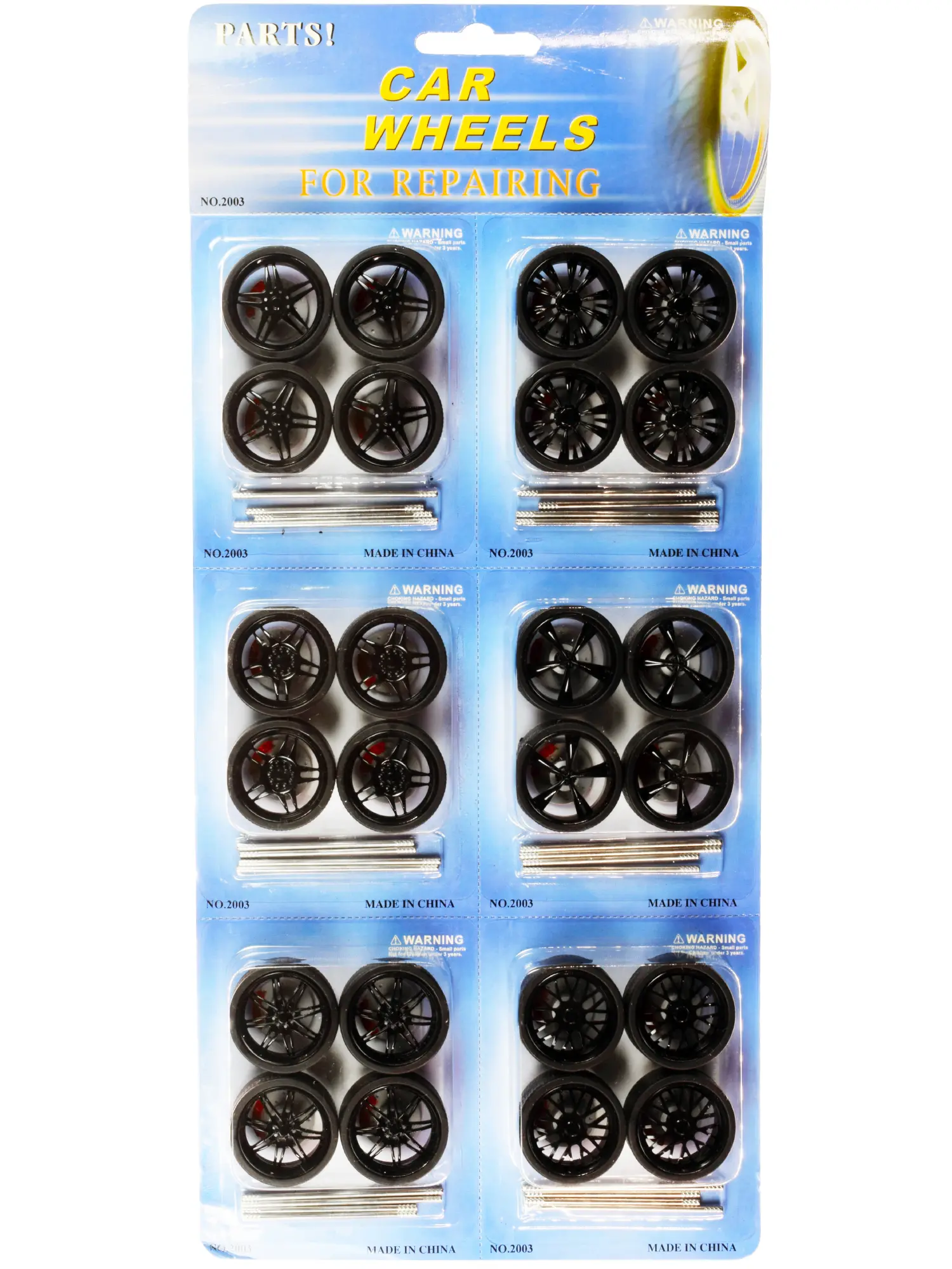 Wheels and Tires and Rims Multipack Set of 24 pieces for 1/24 Scale Model Cars and Trucks