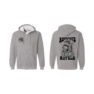 Frog Wizard Hoodie - Alchemist's Refuge Zip-Up Hoodie
