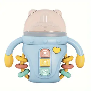 Baby bottle, rattle toy, birthday gift, music bottle, rattle with music