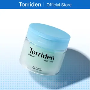 [Torriden Official] DIVE IN Multi Pad (80 pads) | Daily Moisture Serum-infused Facial Pads for Cooling, Hydrating Skincare