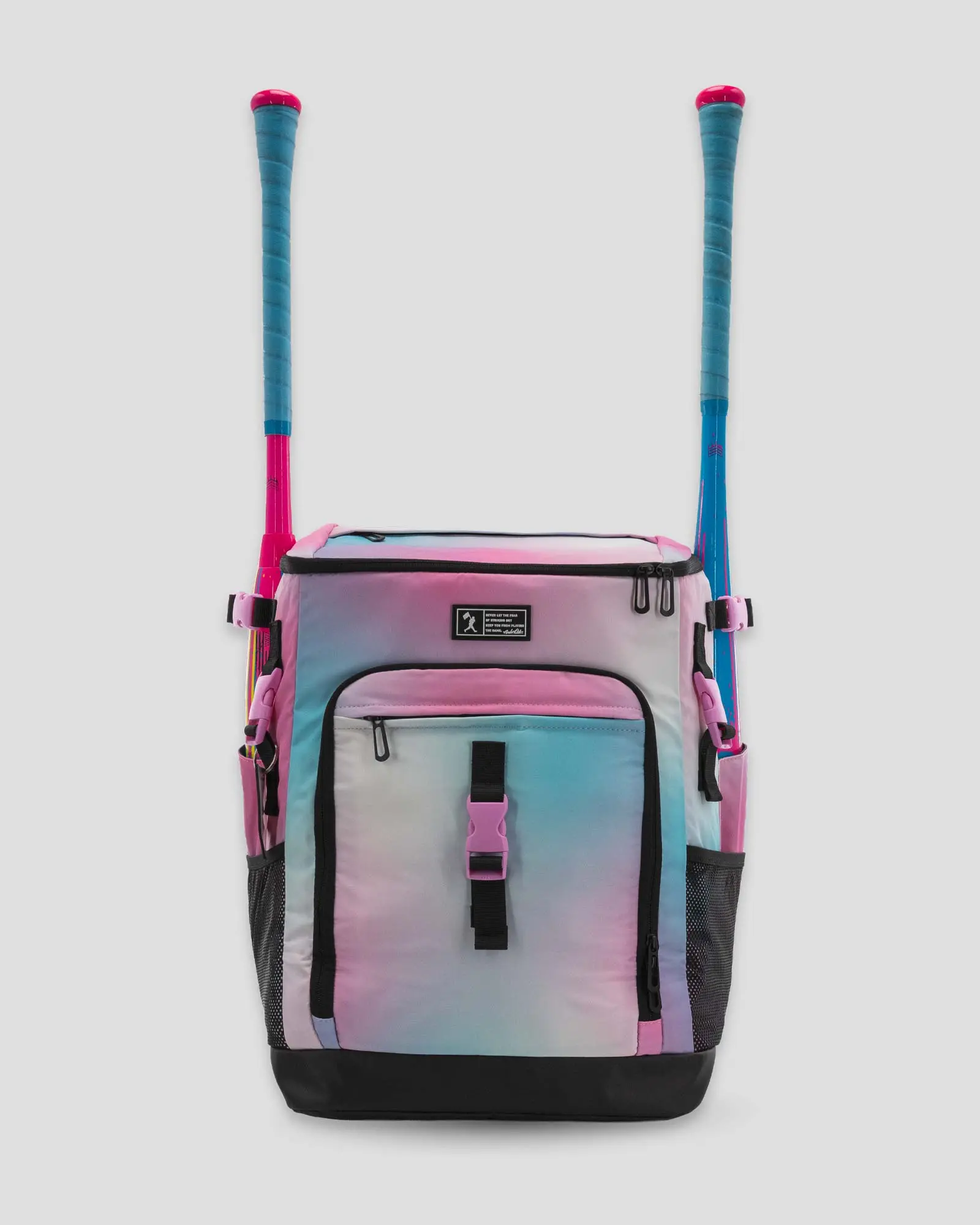 Ronin Baseball Equipment Backpack - Cotton Candy Sky, Sports Pack with Ergonomic Straps Ease Long Cage Trips, PVC Bag Tag for Quick ID, Rain-Ready Gear Carry