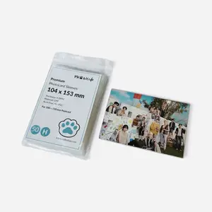 MEOWCAFE Premium CPP Card Sleeves 104x153MM for Postcards - Pack of 25