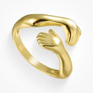 EVRY JEWELS Gold or Silver Plated Women's Hypoallergenic Empathy Ring