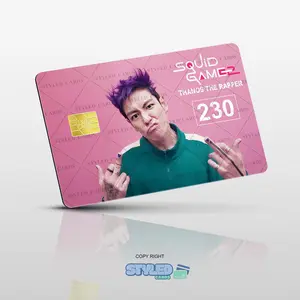 squid games top debit card sticker high quality vinyl