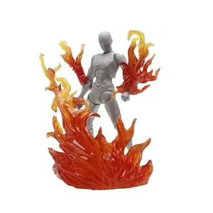 DIY Burning Flame Effect Action Figure Display Stand Support Holder for Bandai Saint Seiya Special Effect