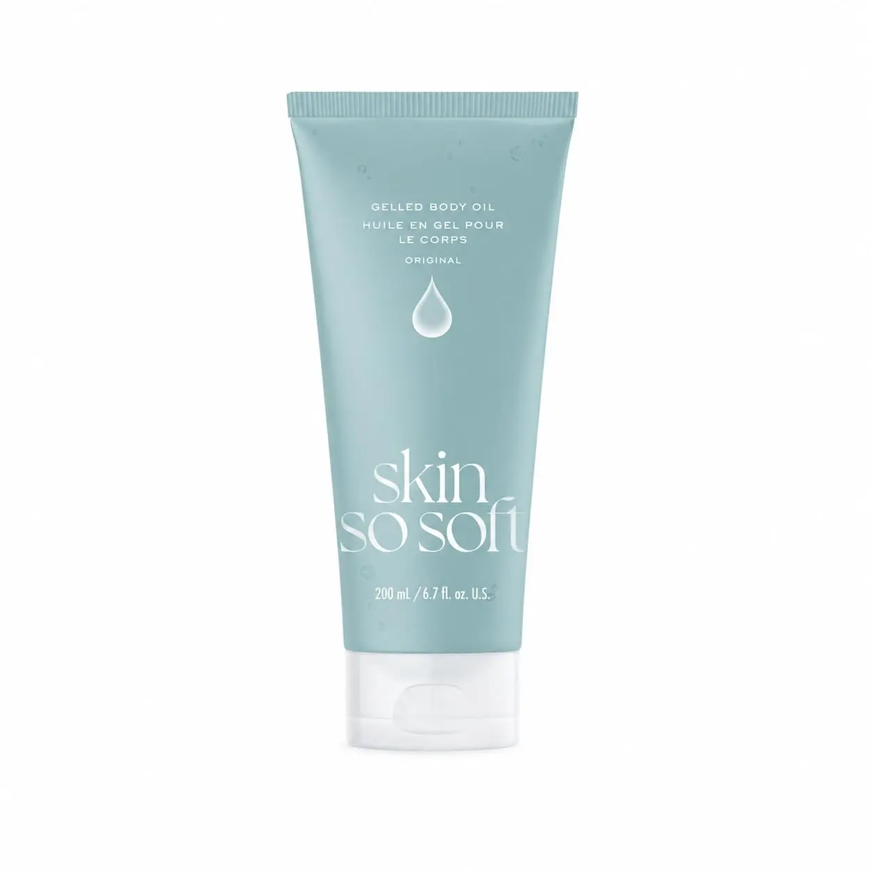 AVON Skin So Soft Original Gelled Body Oil - 6.76 oz | With Jojoba Oil, 24-Hour Hydration, Body Moisturizing Gel for Dry & Sensitive Skin, Non-Greasy, Fresh Herbal Scent