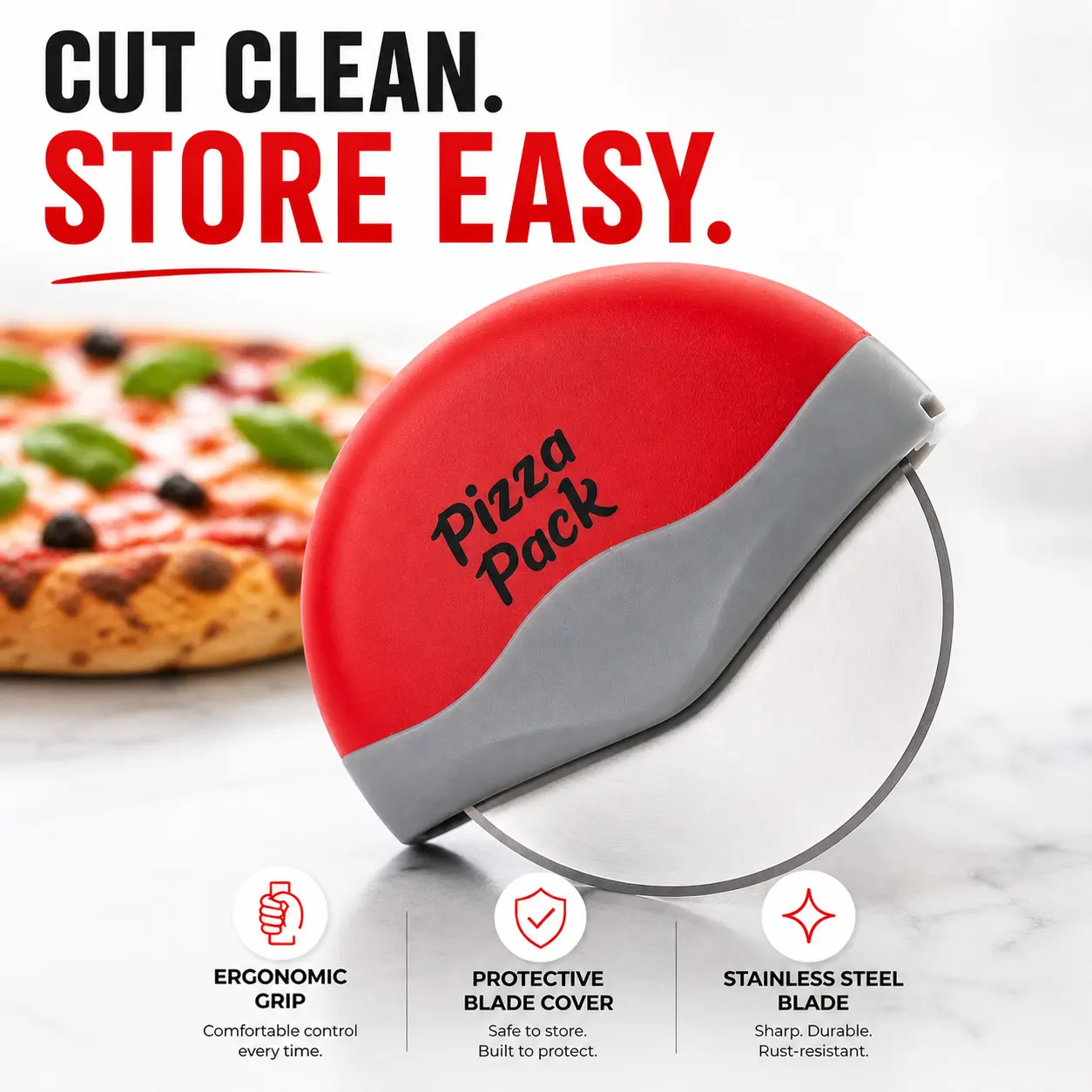 Precision Pizza Cutter - Versatile Tool for Pizza Making