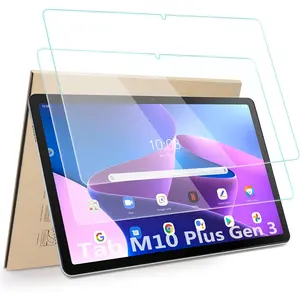 2-Pack Lenovo Tab M10 Plus Gen 3 Screen Protector, Protection, 9h Hardness, Anti-Scratch, Anti-Fingerprint, Free HD Glass, 10.6 Inch Tablet