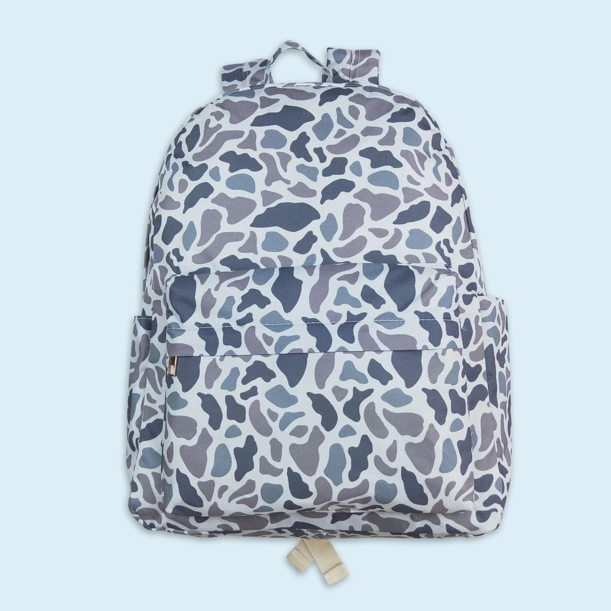 Grey camouflage baby kids backpack