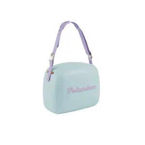 Sky Blue Polarbox Cooler Bag - Purple Pop Strap