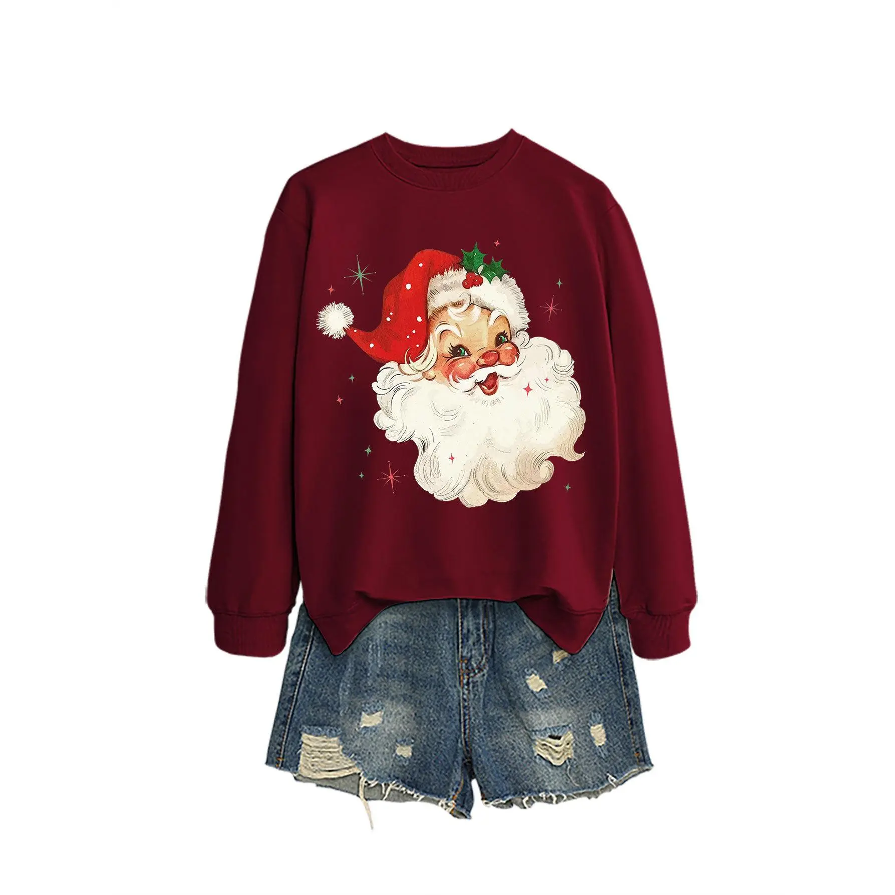 Wine red hoodie (color picture)