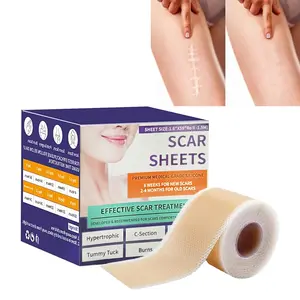 New Arrivals Carvenchy Soothing Scar Skin Silicone Scar Tape Plastic Keloid Scar Keloid Removal, two Box Of Scar Tape