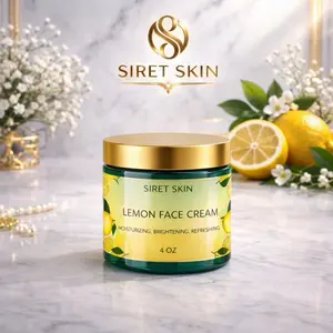 Lemon Face Cream for Brightening & Hydration | Dark Spot Care Moisturizer | Siret Skin 4oz