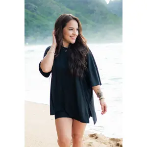 Women’s Biker Short Set in Midnight