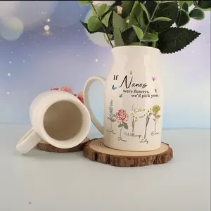 If Nanas Were Flowers Vase, Custom Ceramic Vase, Mother's Day Gifts, Gift For Mom, Grandmas Garden Gift,Personalized Birth Month Flower Vase