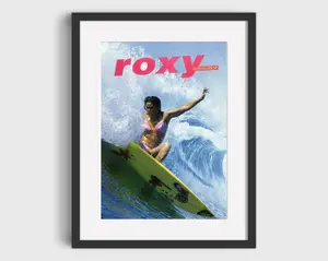 ROXY Surfing Competition poster Print, Printable Art, Vintage Surfing Poster, Retro Surf Poster