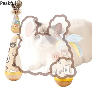 Rotating Tumbler Interactive Dog Cat Toy, Heavy Duty Bite & Scratch Resistant Pet Play Accessory, Fun Self Play Design to kill boredom and boost activity, stable tumbler structure, great for indoor home use, solo play and daily pet companionship training