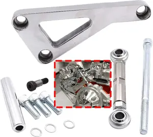Polished SBC Alternator Bracket Aluminum Alternator Bracket Kit for Chevy SBC 350 Long Water Pump Lwp