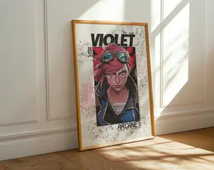 Arcane Violet Poster, League of Legends (VI) Wall Art, Anime Decor