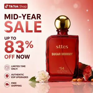 Sttes Sugar Mommy #54 Eau de Parfum for Women 3.4 Fl Oz / 100ml – Sweet Gourmand Perfume with Saffron, Almond & Jasmine, Amberwood Musk – Long Lasting Women's Fragrance Gift Perfume