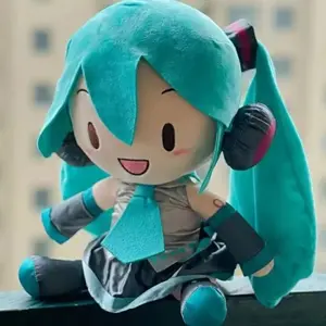 Hatsune Miku Plush  Anime Plush Classic Deep Sea Hatsune Miku  Cute Fufu Child Toy Cartoon Girl Pillow Ornaments New luckyscoop restock capybara toothless fantasy