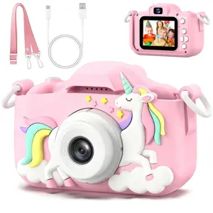 Kids Video Camera, 1080P HD 48-Megapixel Dual-Lens Digital Camera for Kids, with Video Recording, 5 Games, Multiple Filters, Toys & Hobbies Birthday Gift